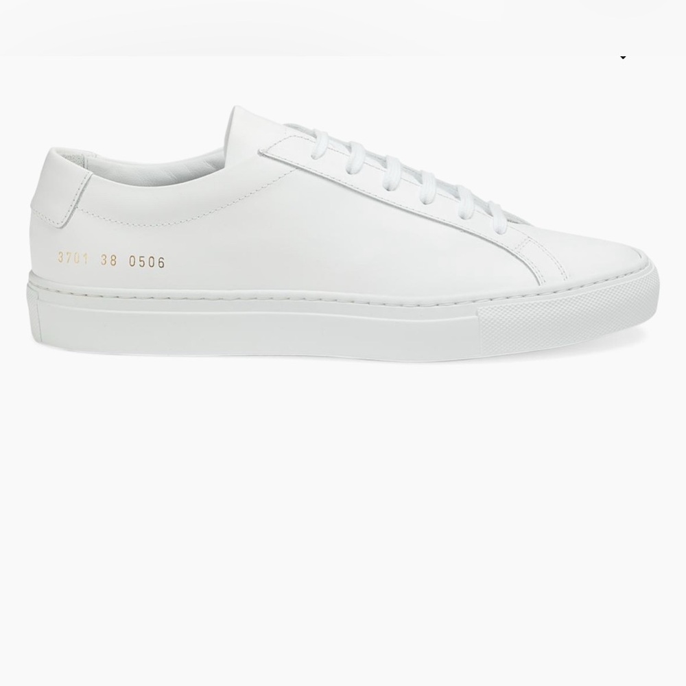 Common Projects White Leather Low-Top Sneakers